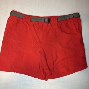 Columbia Shorts Women XL Red Sandy River Hiking Pockets 1386071 Cargo Fishing